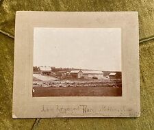 Antique 1891 Cabinet Card Photo ‘John Krueger’s Race’ Farm Landscape Stettin WI picture