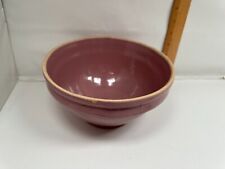 Vintage Stoneware Lavender Purple Nesting Mixing Bowl Lilac Yellow Ware Pottery picture