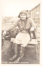 Vintage Postcard Aleutian Girl Unalaska picture