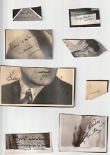 JOB LOT #526 - 15 x VINTAGE Actor signed cut pieces from photos inc good names. picture