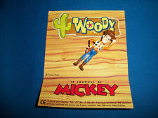 SHERIFF WOODY TOY STORY French PROMO MINIATURE FIGURE Comic Book Carded Giveaway picture