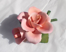 Lovely Napoleon Porcelain Coral & Pink Rose & Bud Figurine picture