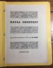 Naval Courtesy Booklet 1959, All Hands, Navpers 10013, Naval Code of Conduct picture