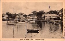 Postcard Along The Water Front in Edgartown, Massachusetts picture
