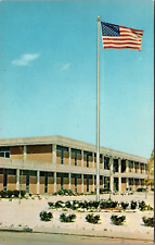 CT-175 KY Hopkinsville Municipal Building with Flag Chrome Postcard picture