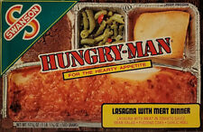 1970s Swanson TV DINNER Hungry Man lasagna Meat Metal Magnet 2.5 x 4 inches 8673 picture