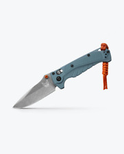 Benchmade Knife Mini Adira 18065 Blue Grivory CPM-MagnaCut Steel Pocket Knives picture