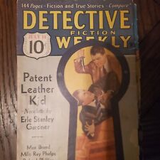 RARE PULP  DETECTIVE FICTION WEEKLY - 1934 JULY 14 - KEYHOLE COVER - FINE picture
