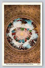 Washington DC, Rotunda Canopy Apotheosis of Washington Souvenir Vintage Postcard picture