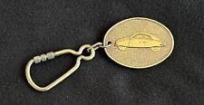Vintage Saab 92 Brass Metal Key Ring Keychain Key Chain picture