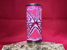 Hot Pink, Unique Pattern - Polymer Clay Wrapped Metal Bic Lighter Cover Case picture