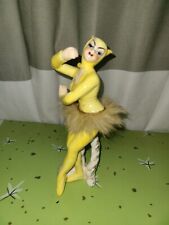 Vintage Enesco/Sonsco Yellow She Devil Ballerina Figurine Repaired AS IS picture