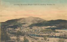WINDSOR VT – Ascutney Mountain showing Windsor – Hand Colored Postcard picture