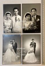 1950's Overseas Chinese wedding studio photo Singapore x 4 华侨老照片 picture