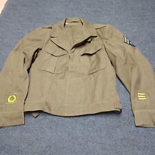 Vintage WW2 Ike Jacket Adult 36R Airmen Technician Named Rare Patched picture