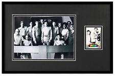Gene Roddenberry Framed 11x17 Vintage Topps Card + Star Trek Cast Photo Display picture