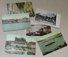 6 Antique Queenstown Postcards - Cork Harbor, Queen's Hotel, Queenstown Harbour picture