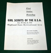 1956 GIRL SCOUT SENIOR ROUNDUP SOUVENIR - ONLY 5,000 GIRLS - SCARCE picture
