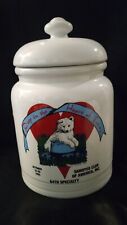 RARE 1995 SAMOYED CLUB OF AMERICA 64TH SPECIALTY TEXAS COOKIE TREAT CERAMIC JAR picture