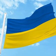 Ukraine 2' x 3' Outdoor Nylon Flag Made in the USA Hand Sewn High Quality picture