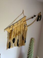 Native American Deerskin Bow and Arrows Wall Hanging picture