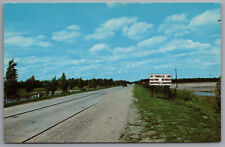 Alpena MI 45th Parallel Line Marker US Route 23 c1959 Postcard picture