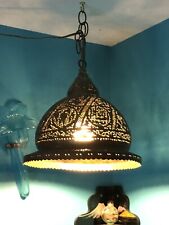 Moroccan Brass Pierced Lamp picture