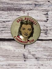 Vintage c1940's Gail Russell Paramount Star Quaker Cereal 3/4