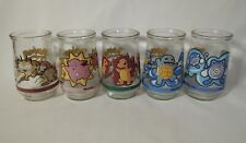 Lot Of 5 Vintage Welch's Pokemon Jars Charmander, Squirtle, Meowth, Poliwhirl +1 picture