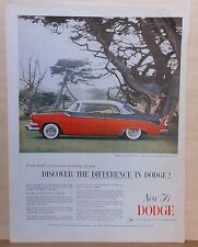 1956 magazine ad for Dodge - Success Car of the year, Discover the Difference picture
