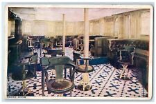 c1910s Smoke Room On Board United Fruit Company's SS Parismina Interior Postcard picture