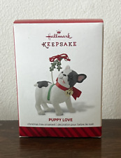 2014 Hallmark Keepsake Puppy Love No. 24 Ornament French Bulldog picture
