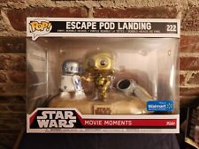 Funko POP Movie Moments 222 ESCAPE POD LANDING Star Wars R2-D2 C-3PO Walmart picture