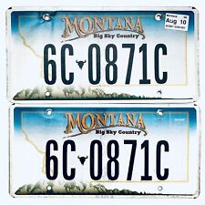 2010 United States Montana Gallatin County Passenger License Plate 6C 0871C picture