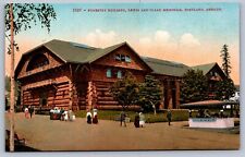 Postcard Portland OR Forestry Building, Lewis and Clark Memorial picture