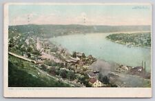 1908 Postcard Up The Ohio From Mt Adams Cincinnati OH picture