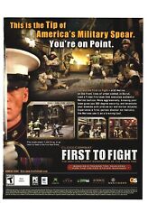 Close Combat First To Fight US Marines XBOX PS2 PC Vtg 2005 Video Game PRINT AD picture