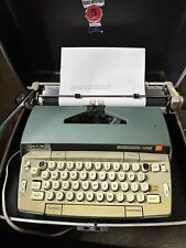 Tested Smith Corona Electra 120 Jeweled Blue/Green Vintage Electric Typewriter picture