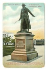 Prescott Statue Bunker Hill Charlestown Massachusetts Vintage Postcard RL8 picture