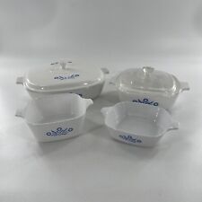 Lot of 6 Vintage Blue Cornflower Corning Ware Casserole Dishes and 2 Lids; Rare picture