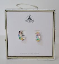 Disney Parks Mickey Mouse Icon Cubic Zirconia Half Hoop Earrings NEW picture