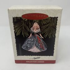 1995 Holiday Barbie  Hallmark Keepsake Christmas Ornament 3rd in Series Green picture