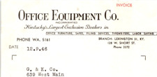 1946 Office Equipment Co Kentuckys Largest Exclusive Dealer LOUISVILLE KY K379 picture