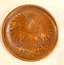 Polish Eagle Hanging Display Copper Plate Krakow Warsaw picture