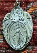 The Miraculous Medal Sterling Vintage & New Holy Medal Religious France Mary picture