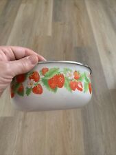 Vintage Enamel Strawberry Bowl picture