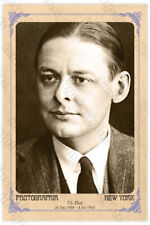 TS ELIOT  Writer Poet Literati Vintage Photograph Cabinet Card Reproduction picture