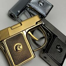 Mini *METAL* Pocket Pistol Gun Lighter Adjustable Jet Torch Flame Boxed 3 Colors picture