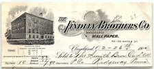 1904 THE FINDLEY BROTHERS CO WHOLESALE WALL PAPER CLEVELAND OHIO BILLHEAD Z5831 picture