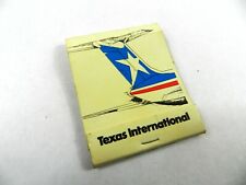 Vintage Texas International Airlines Matchbook Dallas Texas  picture